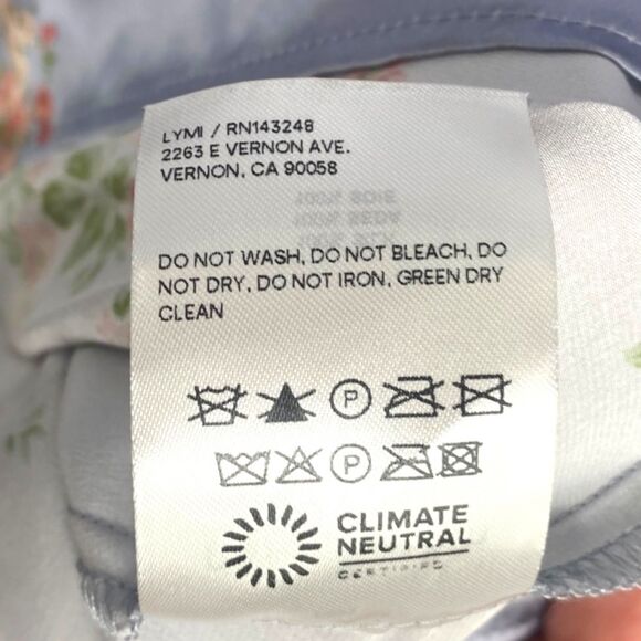 NWT Reformation Kaye Silk Midi Dress Melba Light Blue Size 16 Plus - Picture 14 of 16